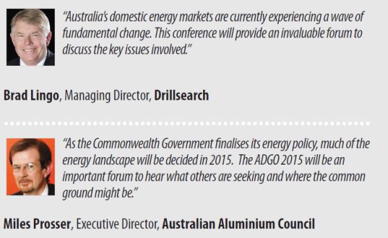 australian domestic gas outlook 2015 conference sydney march