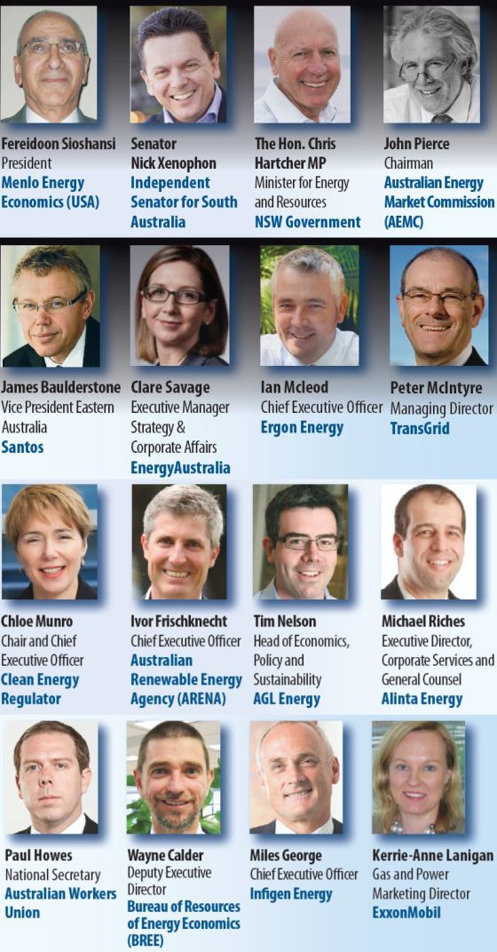 Speakers at Eastern Australia's Energy Markets Outlook 2013 Conference in Sydney