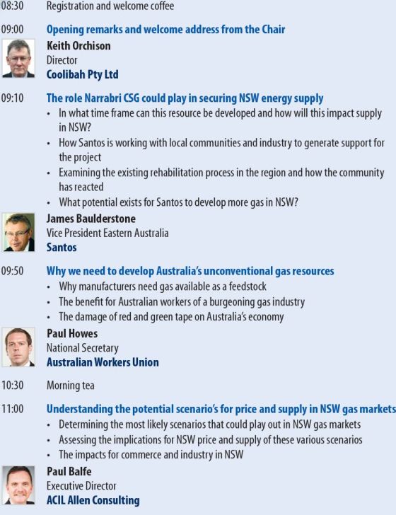 NSW Gas Supply Forum 2013 Sydney- Post-conference-day