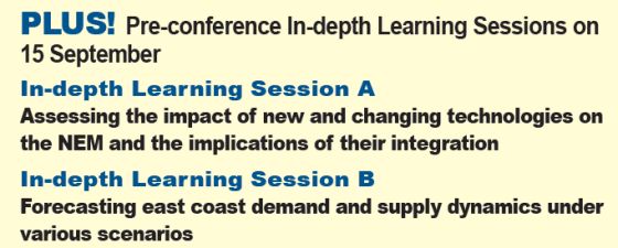 Pre-Conference In-depth Learning Sessions - Eastern Australia's Energy Markets Outlook 2015 conference Sydney